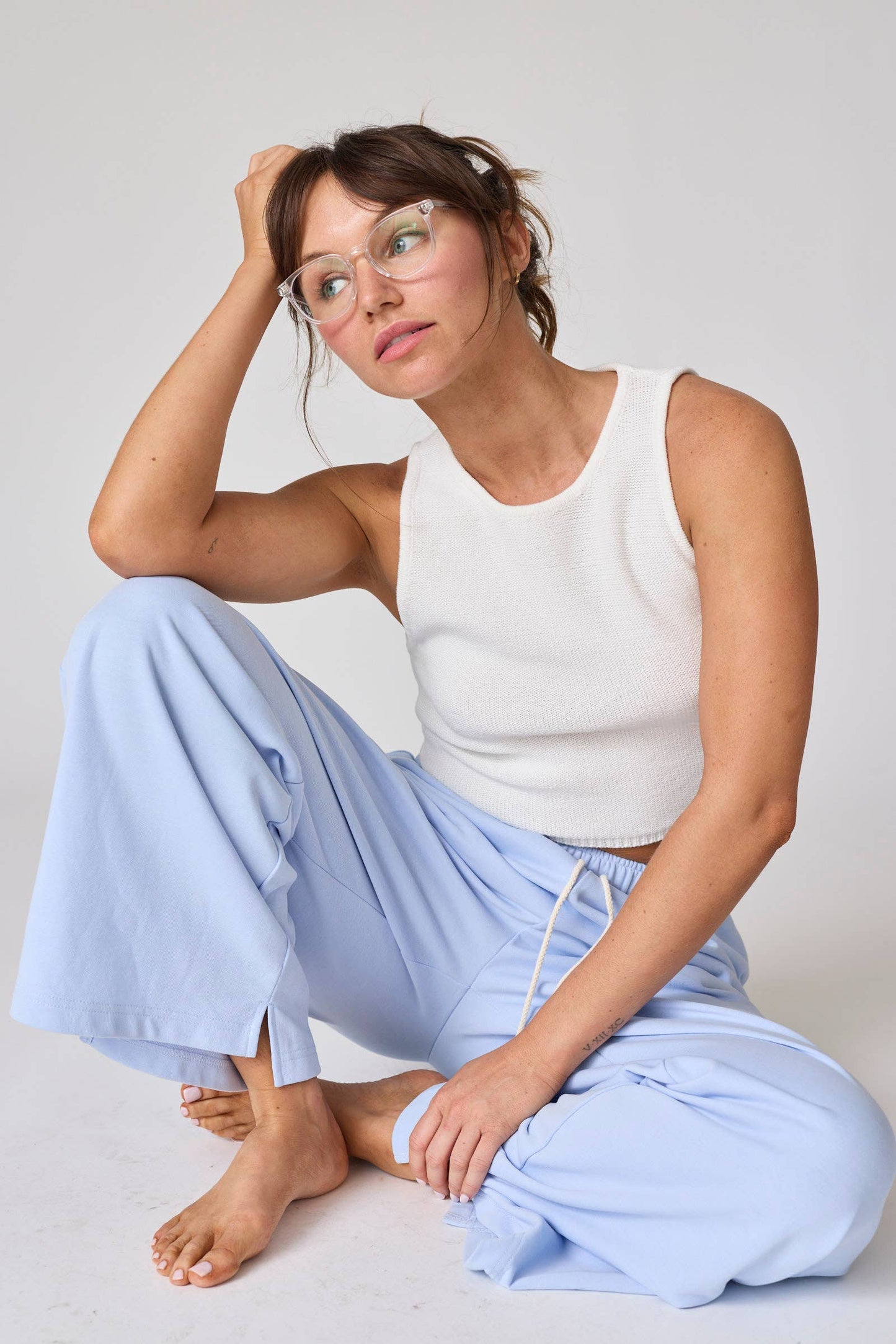 Cora Wide- Leg Sweat Pants