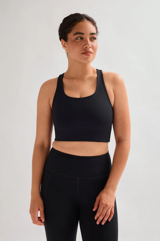 GIRLFRIEND Collective Black Paloma Racerback Bra