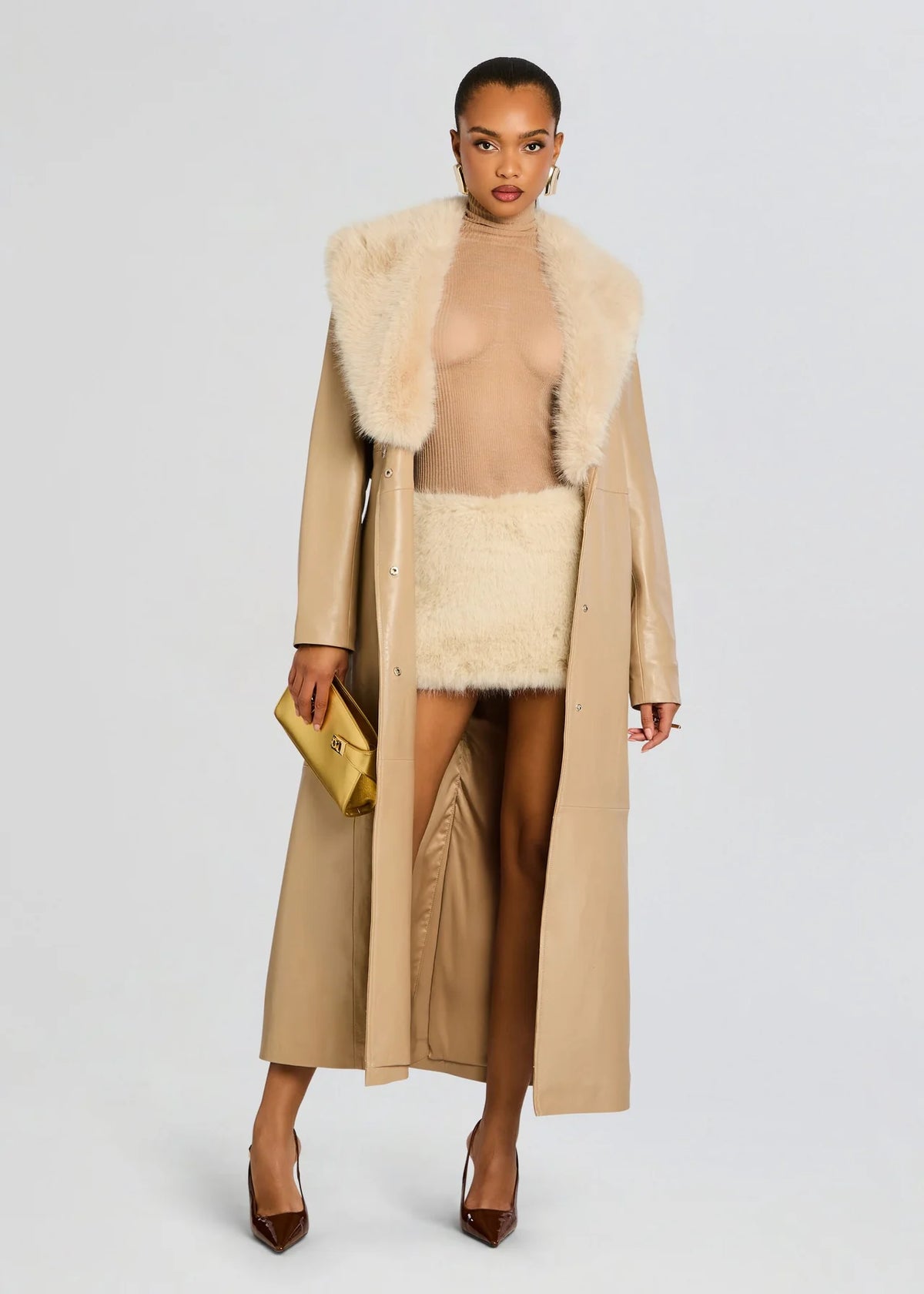 MINERVA FAUX FUR SKIRT
Retrofête