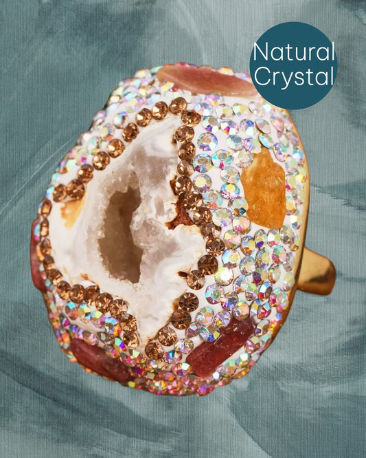Celeste Crystal Cocktail Ring