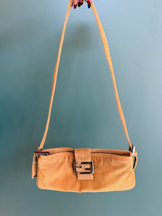Fendi Corduroy Baguette Bag