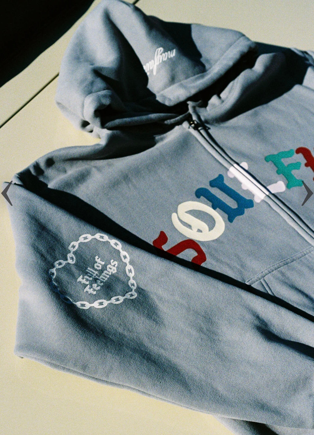 The Mayfair Group                  Soulful Two-Way Zip-Up Hoodie
