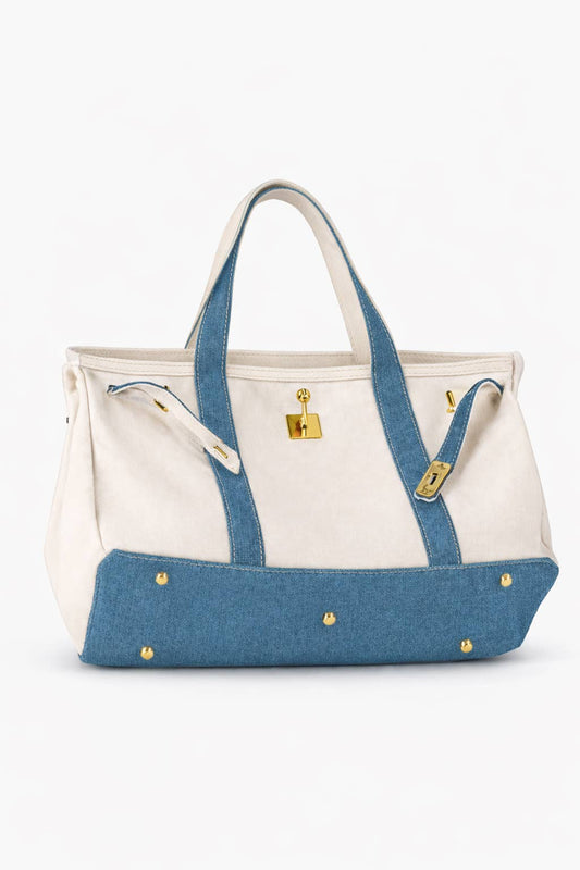 Familywear - NEW! Handmade Premium Cotton Canvas Boatkin Boat Bag - Denim