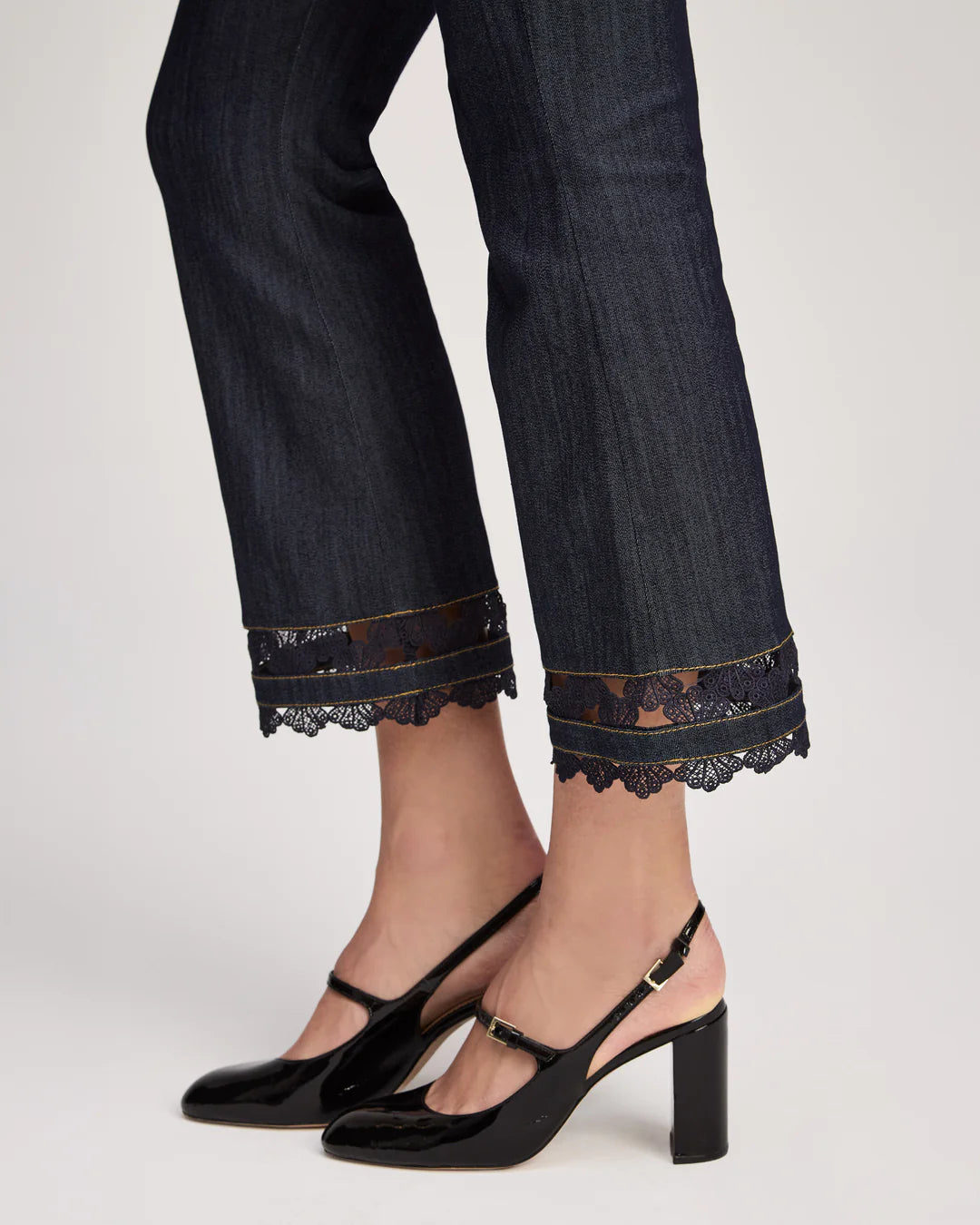 Guipure Lace Cropped Stevie Jeans