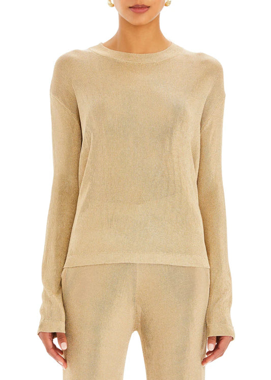 HANA METALLIC KNIT TOP - SER.O.YA