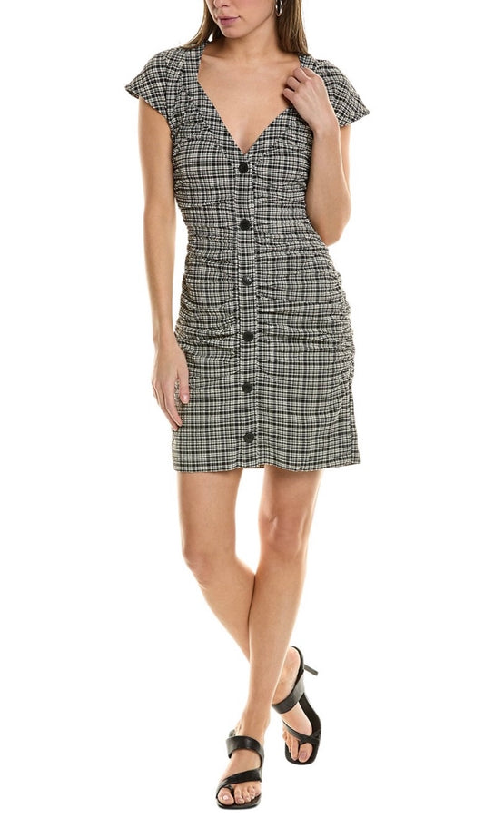 GANNI Seersucker Mini Dress