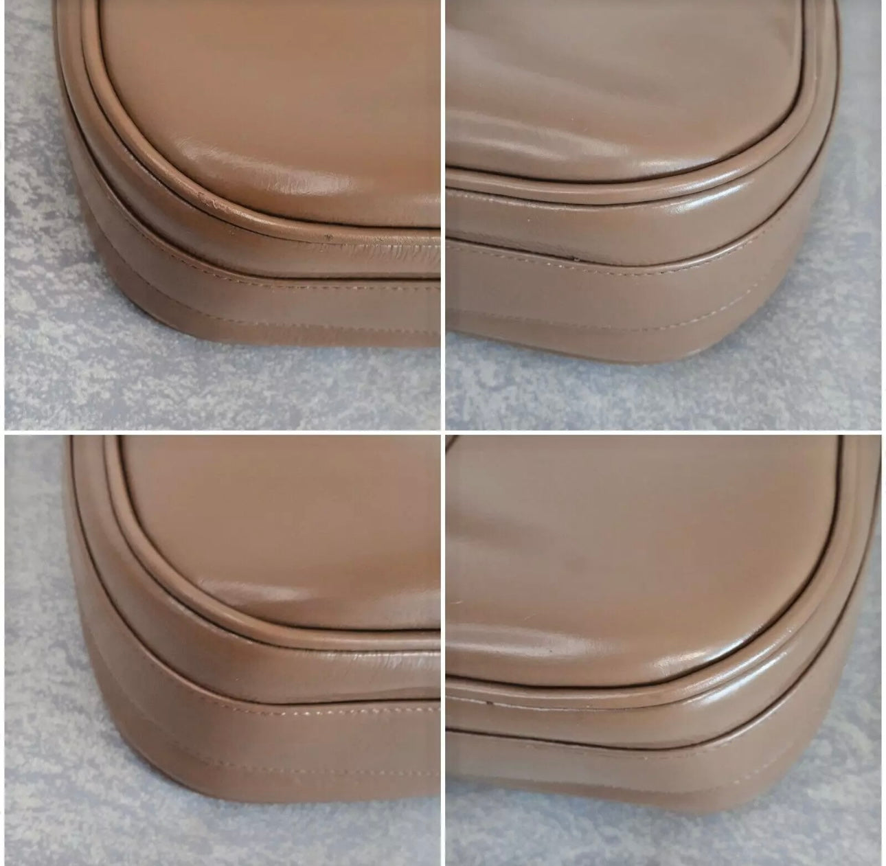 GUCCI 80s Vintage Shoulder Bag Sherry Line Leather Brown Pre-Owned