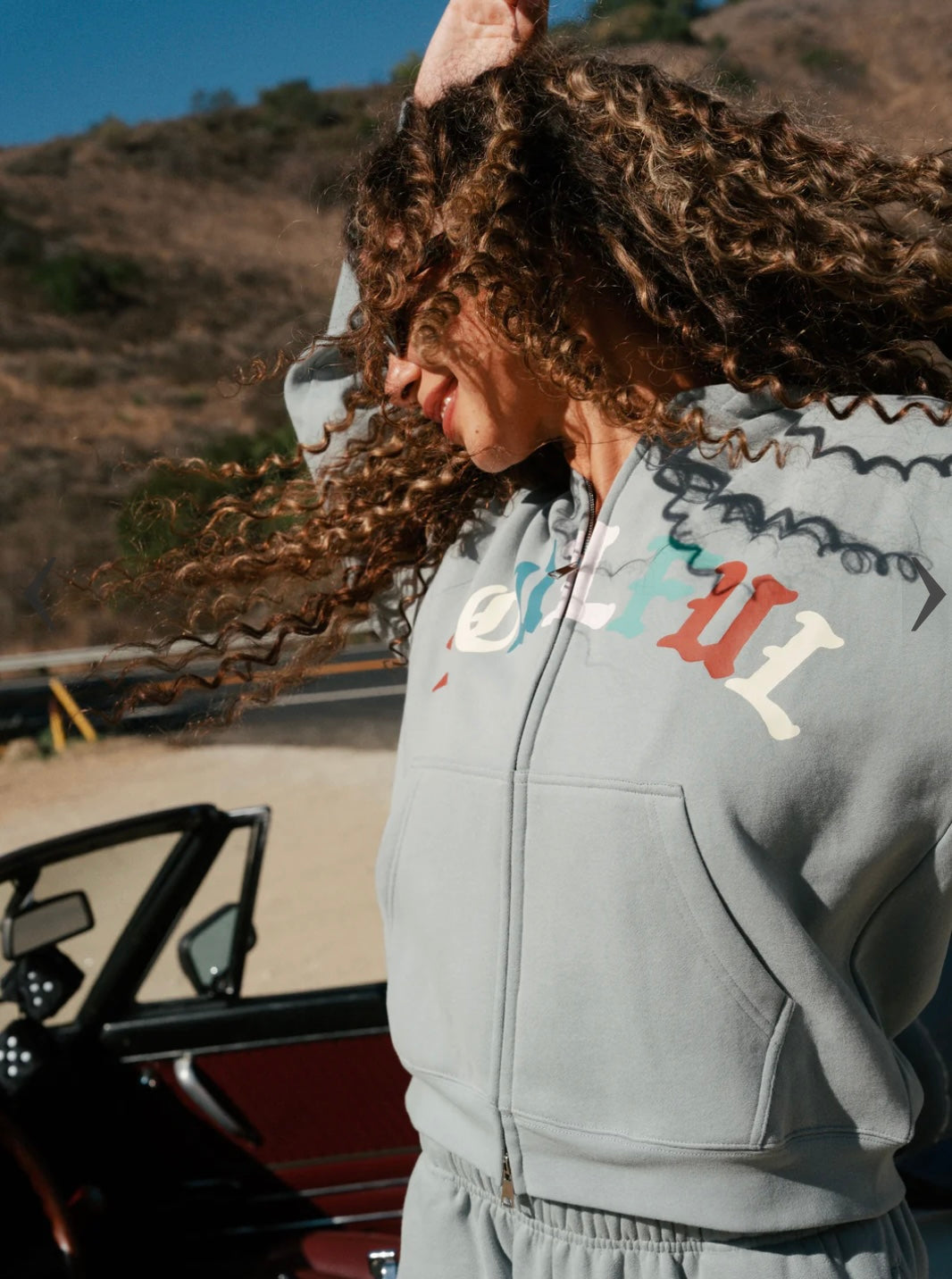The Mayfair Group                  Soulful Two-Way Zip-Up Hoodie