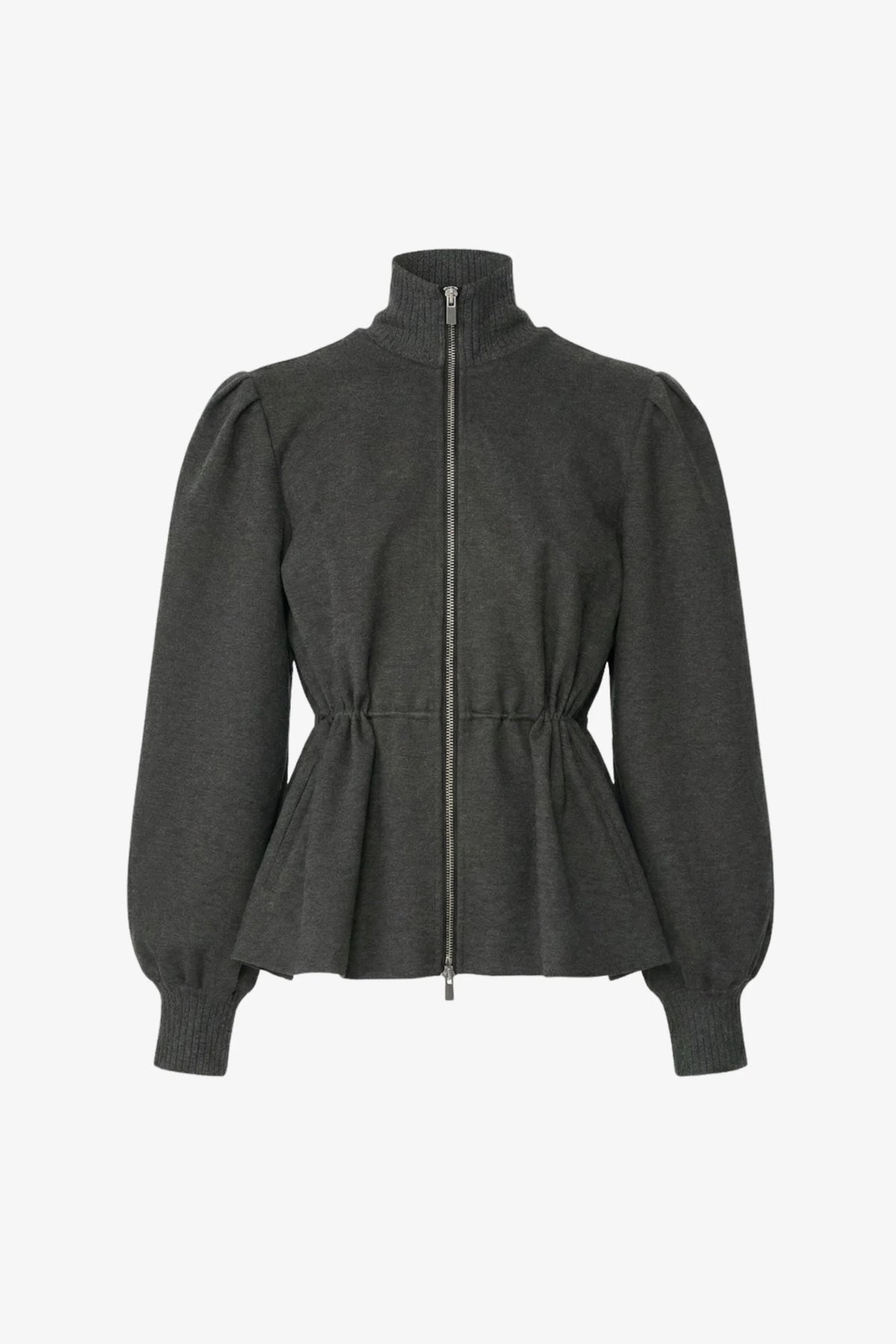 Ida Zip Front Jacket with Drawstring Detail