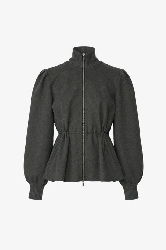 Ida Zip Front Jacket with Drawstring Detail