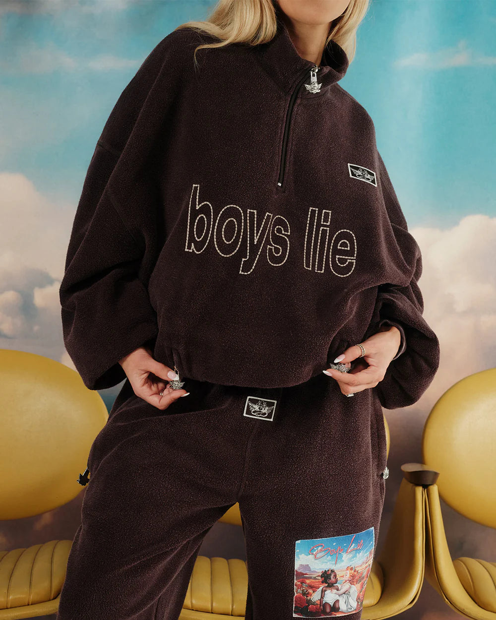 BFFAE Half Zip A1 Crewneck - Boys Lie