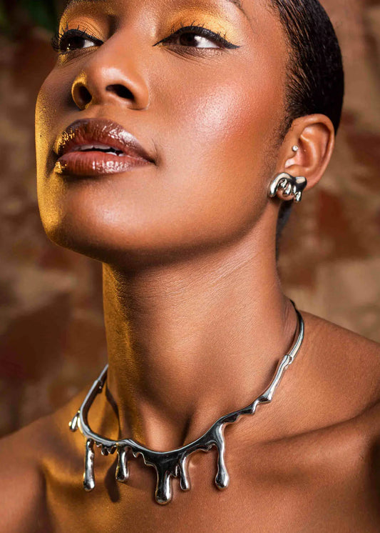 Zambia - Necklace Honey Silver
