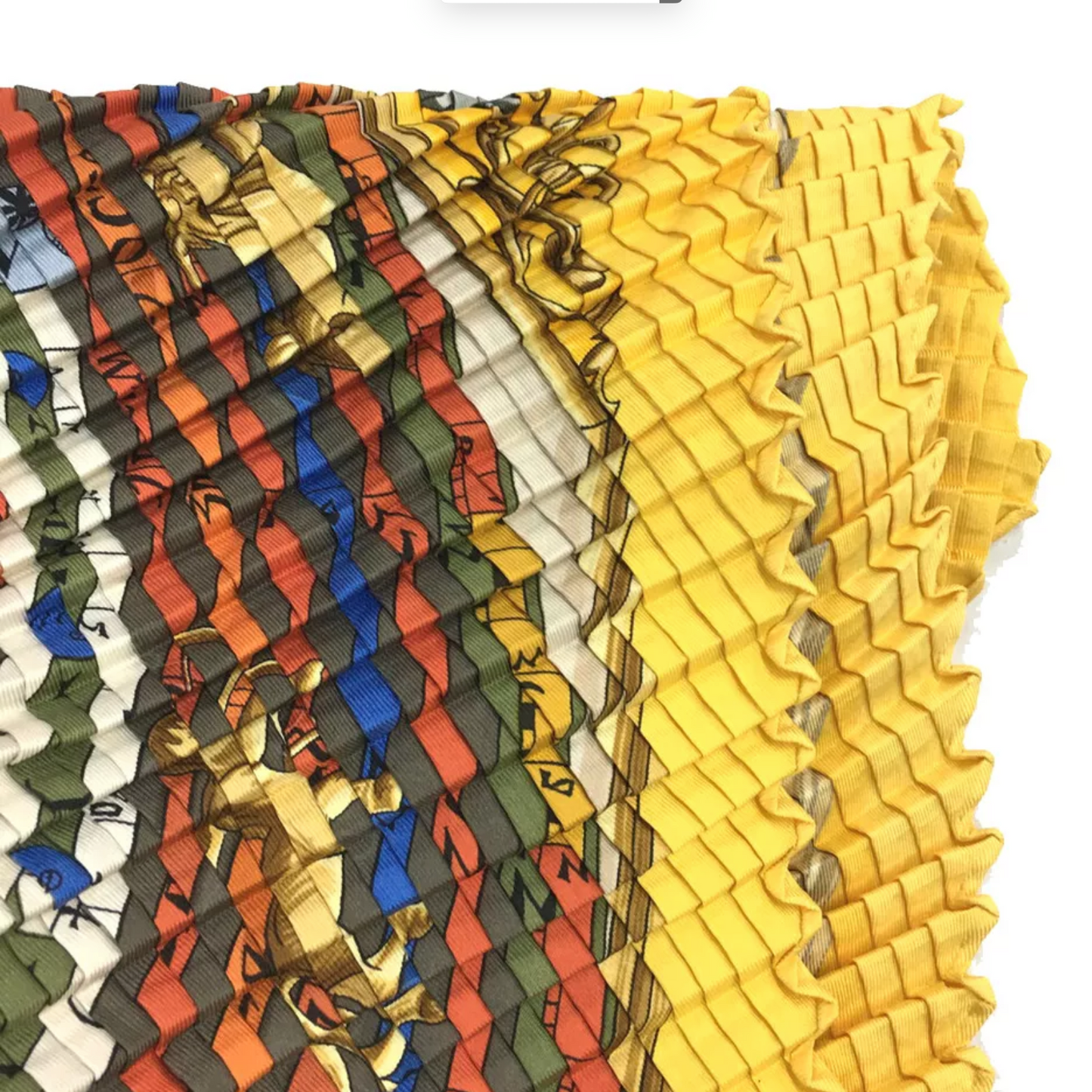 Hermès Astrologie Dies et Hore Mosaic Plissé 90 scarf