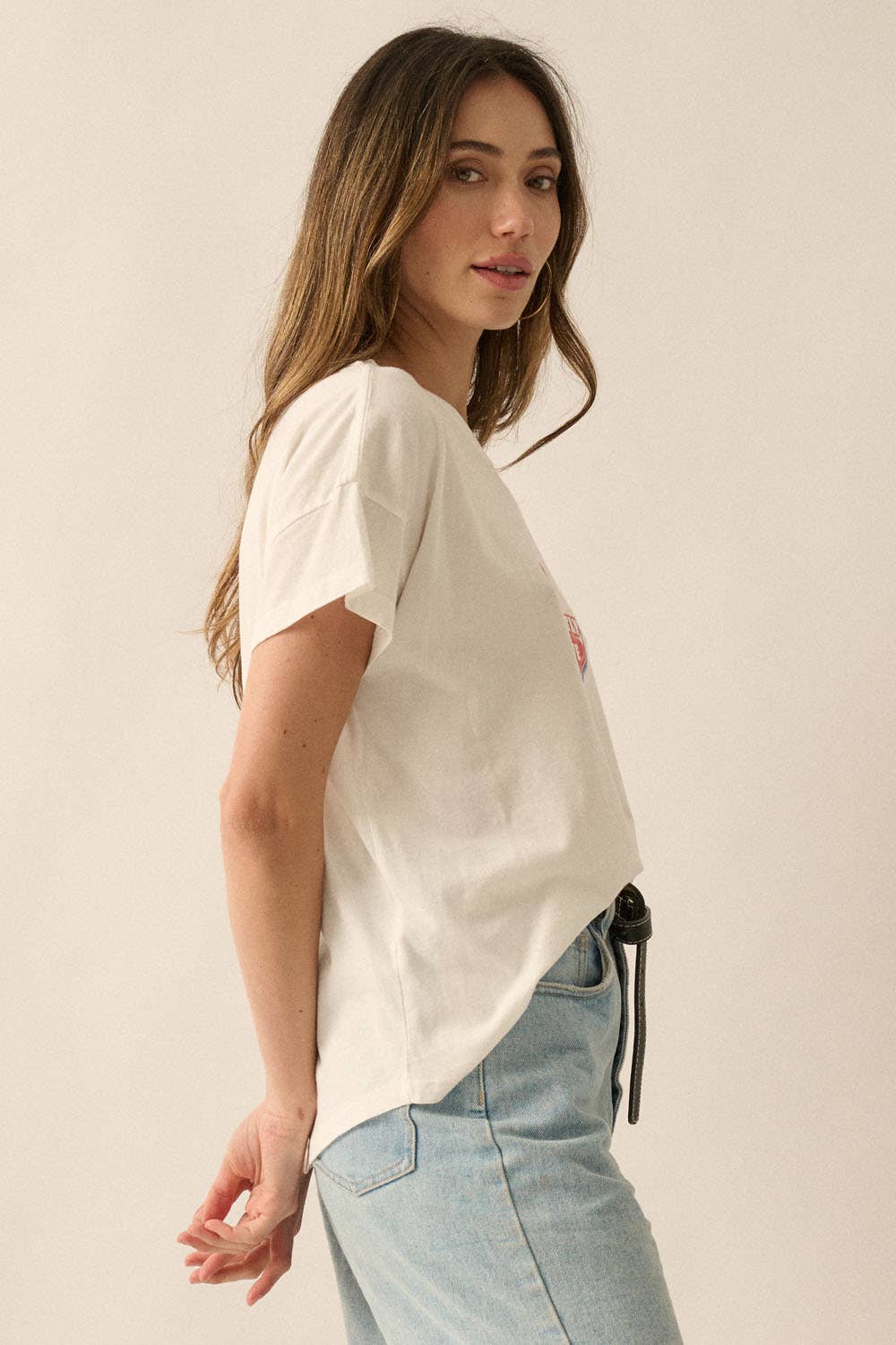 Vintage Canvas - Currently in Love Garment-Wash Graphic Tee