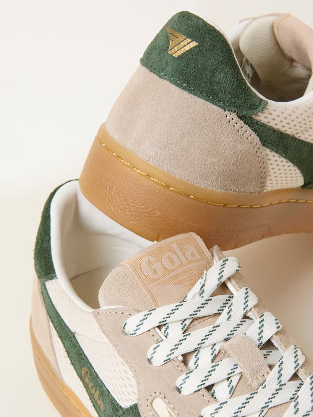Off-White/Evergreen Women’s Hawk ‘89 Trainers - Gola