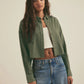 THE CROP EX-BOYFRIEND SHIRT Favorite Daughter