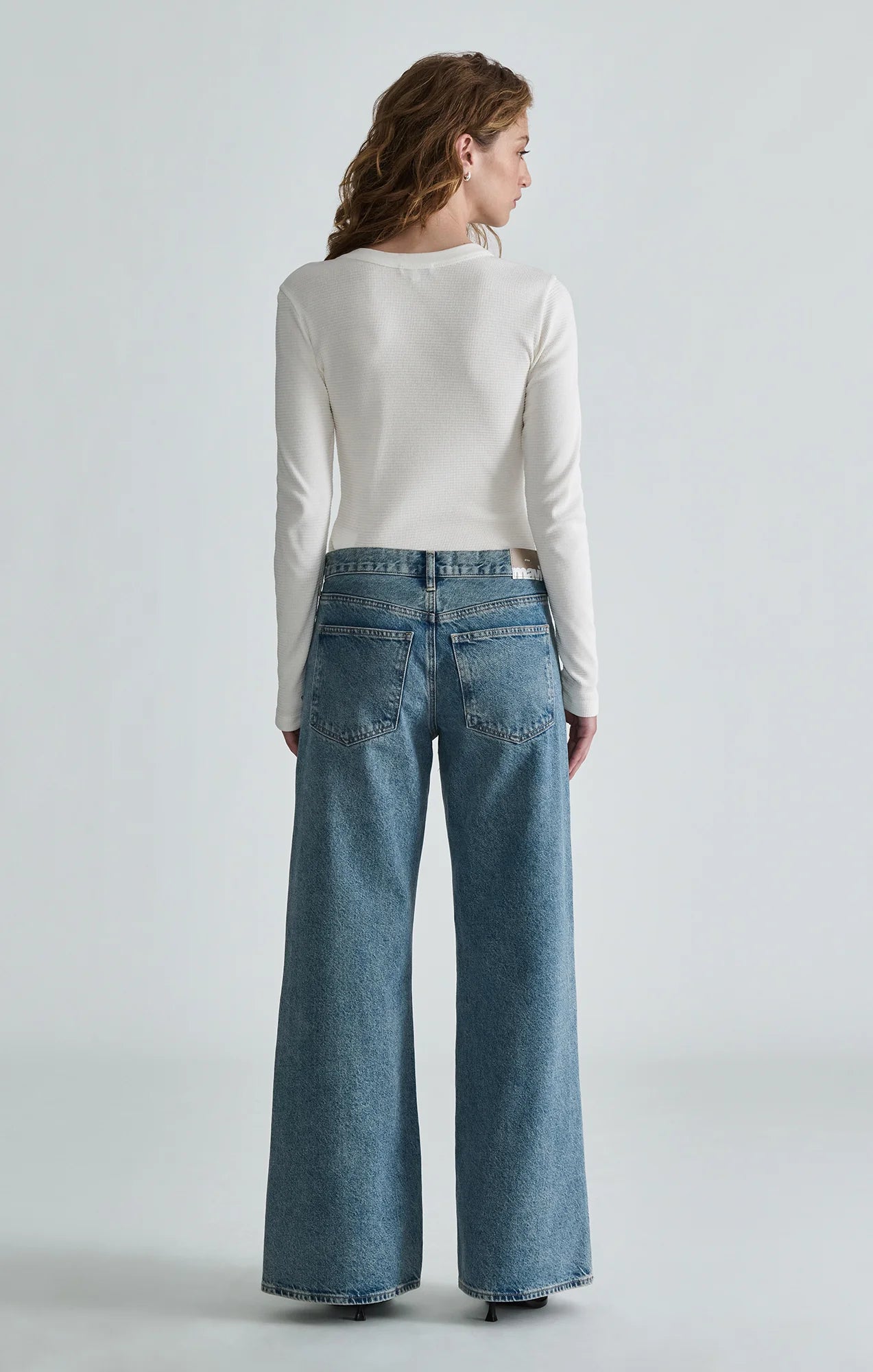 Sandy Wide Leg Light Brushed Classic Denim