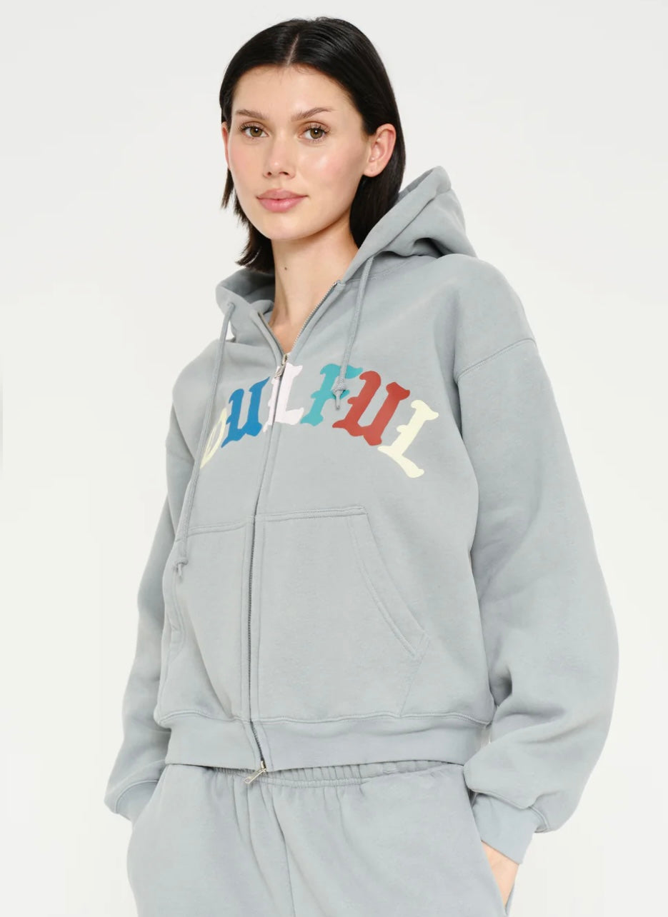 The Mayfair Group                  Soulful Two-Way Zip-Up Hoodie