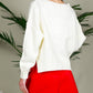 USA Flag Boat Neck Knit Sweater Top VT82059