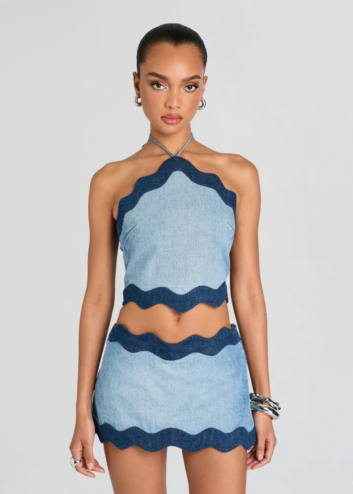 Iselda Denim Top