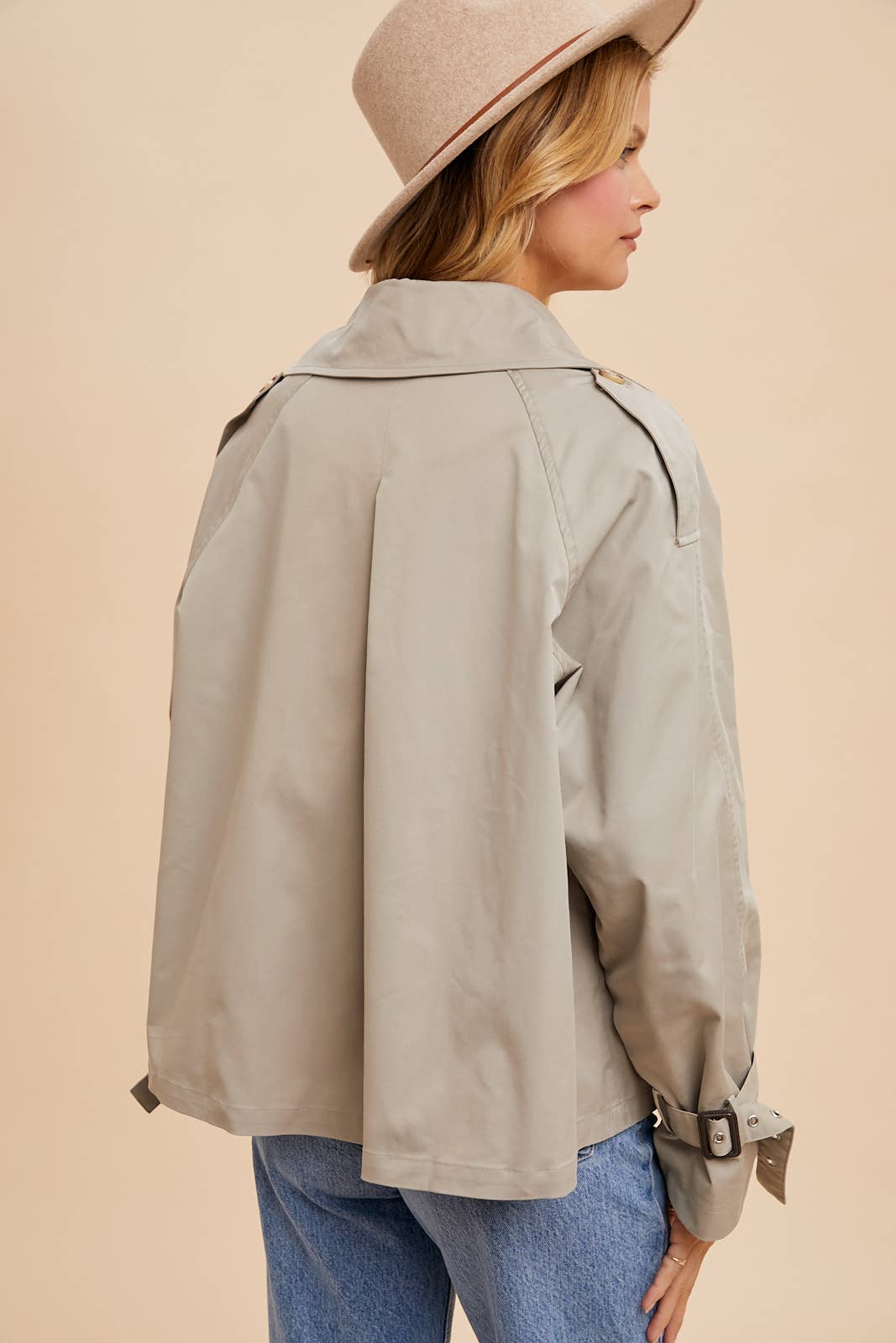 In Loom - COTTON BLEND SHORT TRENCH JACKET
