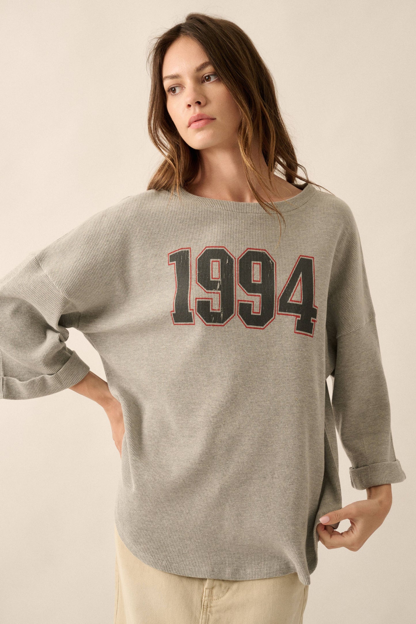 Vintage Canvas - 1994 Waffle-Knit Thermal Graphic Tee