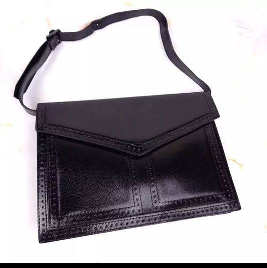 Yves Saint Laurent YSL Black Leather Shoulder Bag