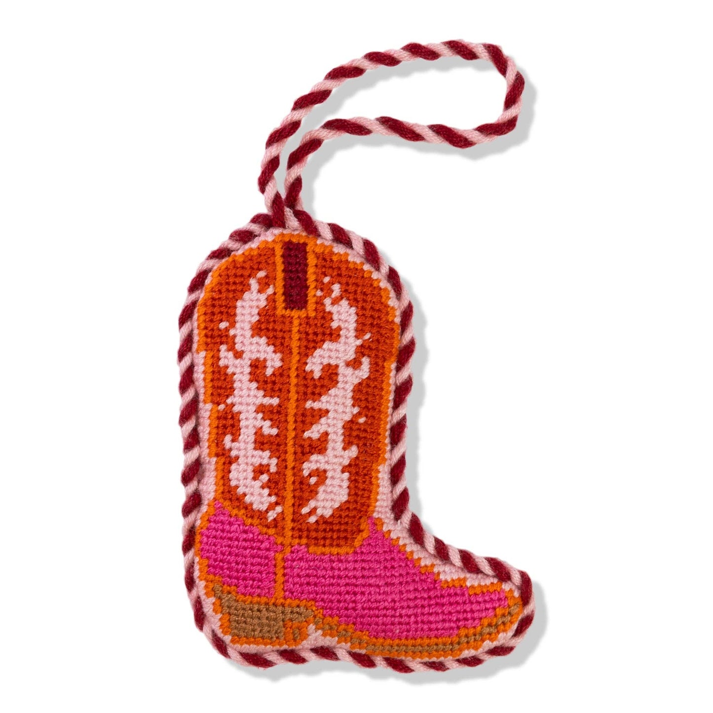 Furbish Studio - Needlepoint Icon Ornament - Cowboy Boot