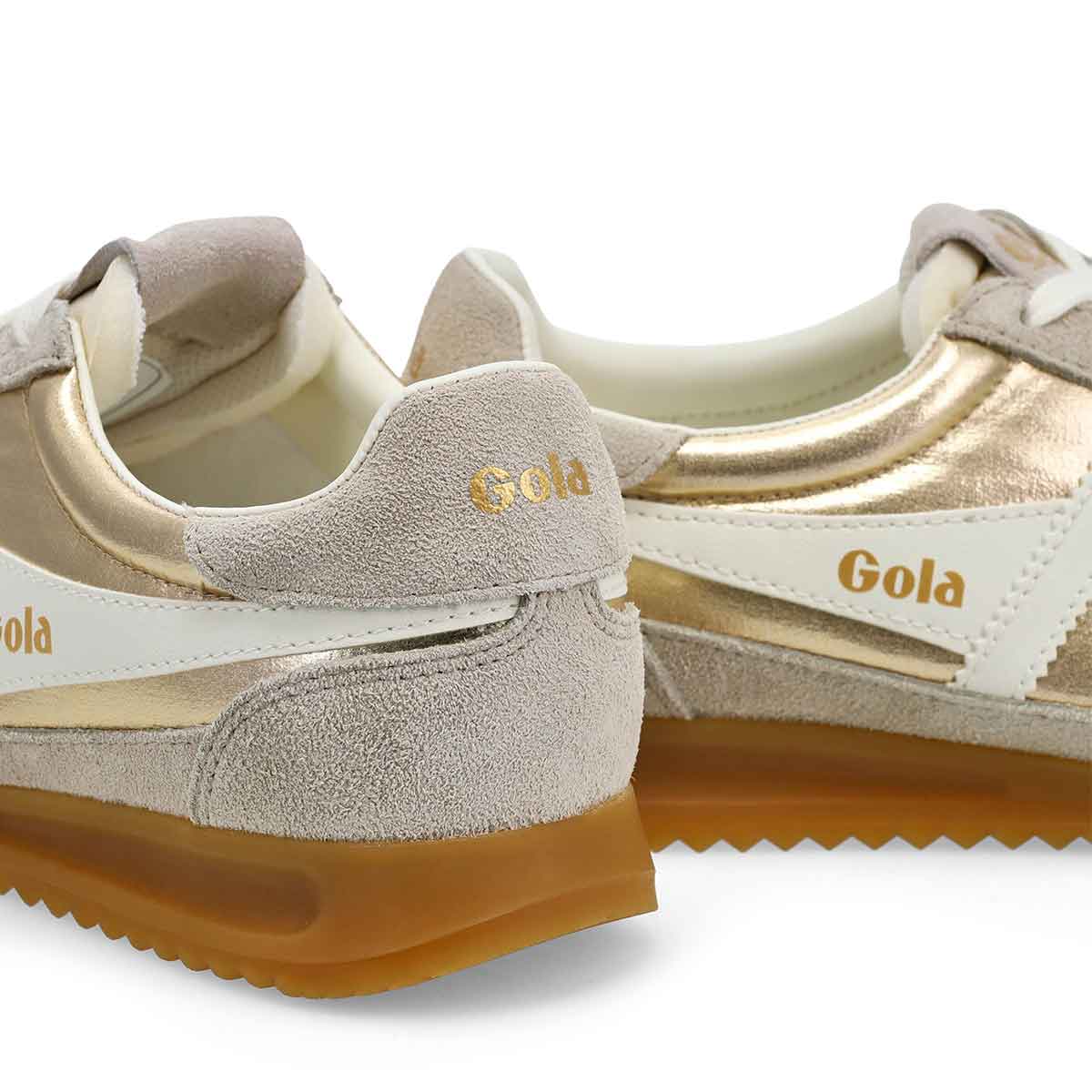 Gola Firefly Metallic Sneakers - Gold/Off-White