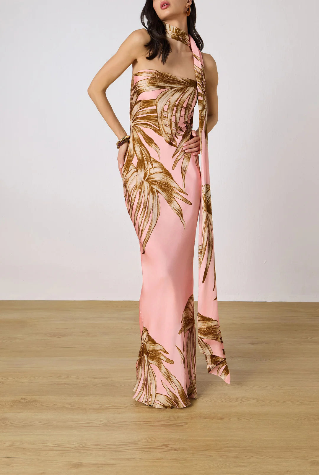 Fawn Strapless Maxi Dress Rococo Sand