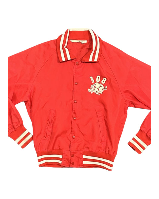 Vintage 80s Razorbacks Style Windbreaker Jacket – “308” Boar Graphic
