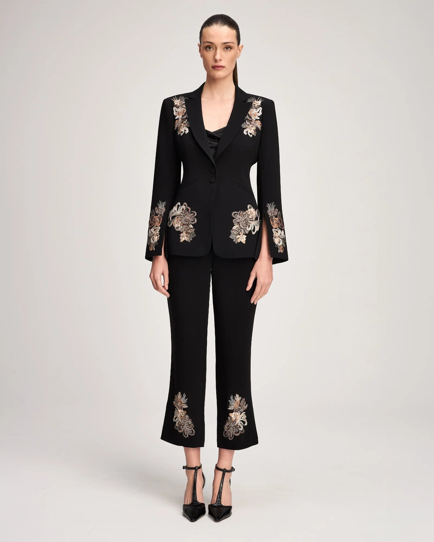 Rhinestone Floral Border Isby Jacket