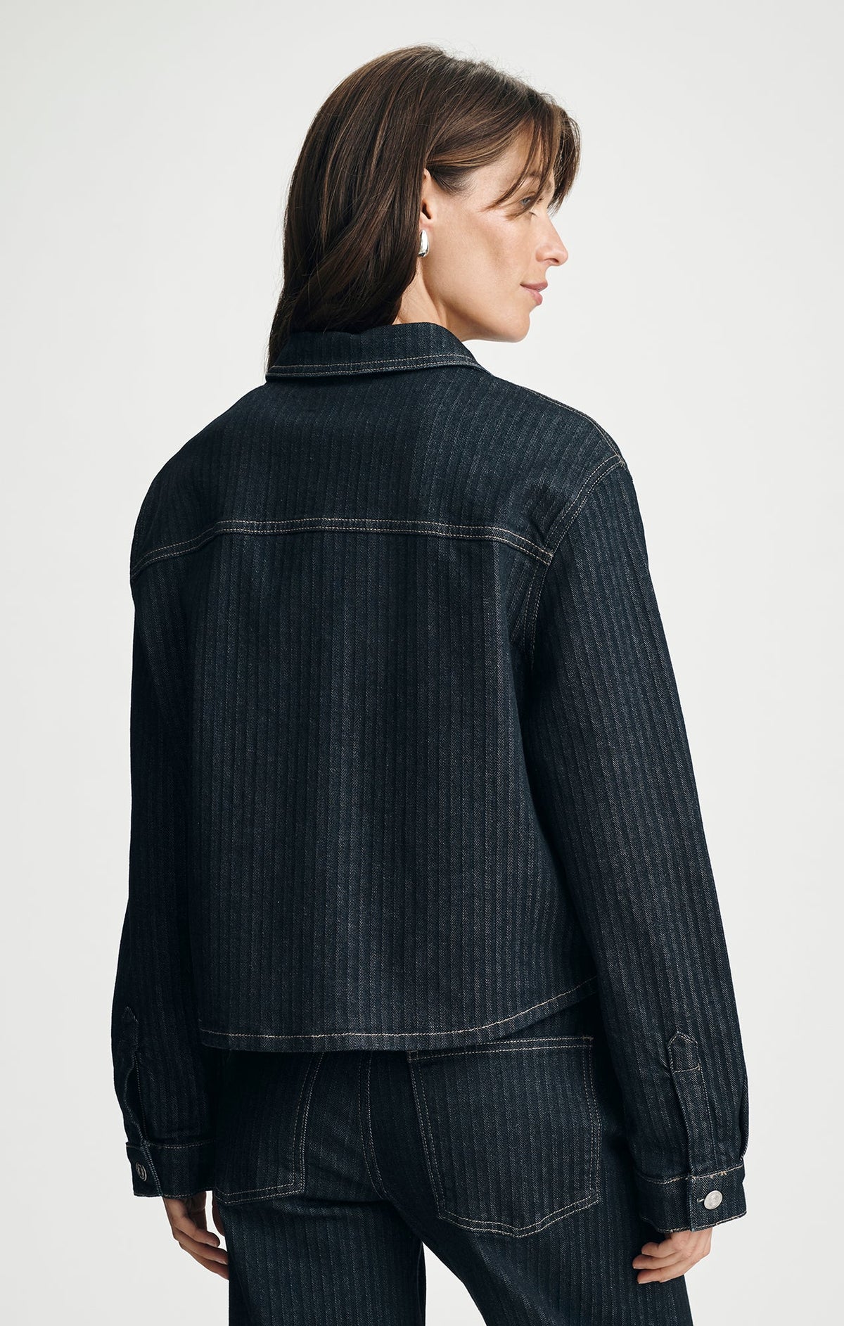 Norina Cropped Denim Overshirt