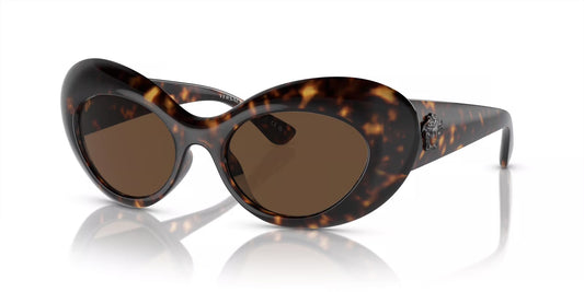 Versace Maxi La Medusa Black Oval Cat Eye