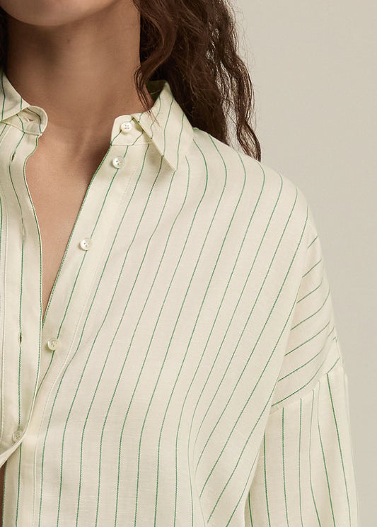 Ex-Boyfriend Shirt - Emerald Stripe