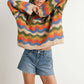 BUTTERMELON - Color Block Sweater  - BMW7639