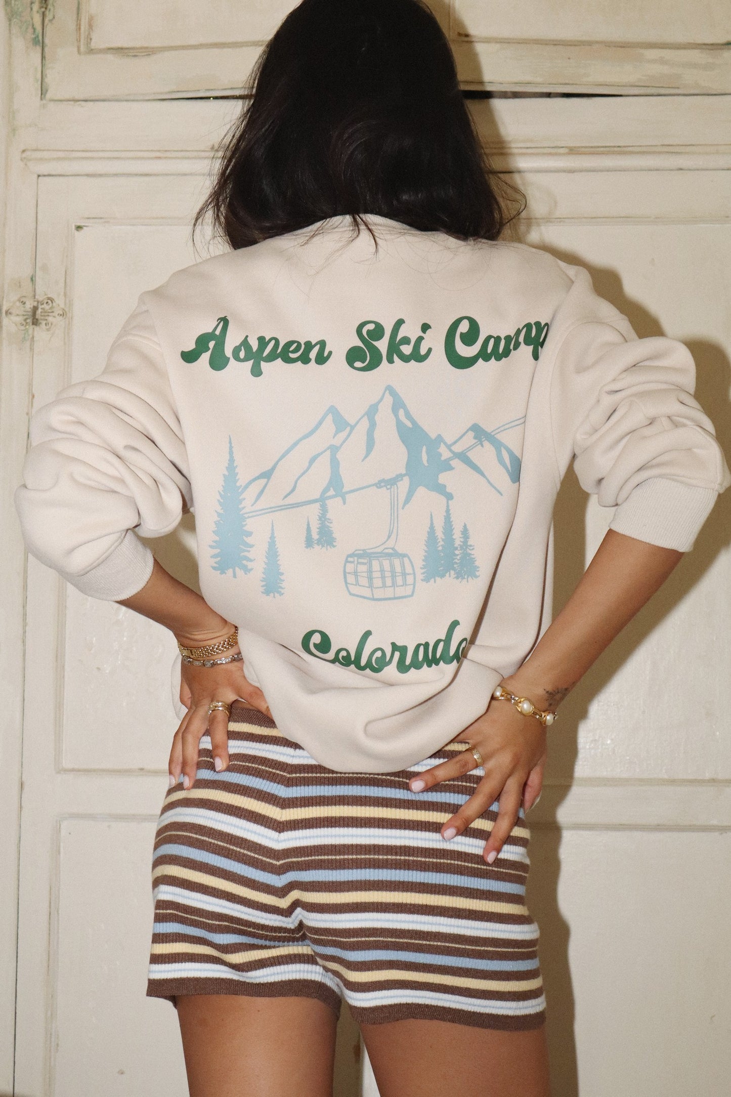 Taupe Aspen Ski Camp Sweatshirt