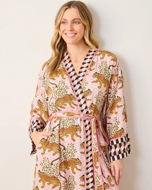 Bagheera - Satin Robe - Blush