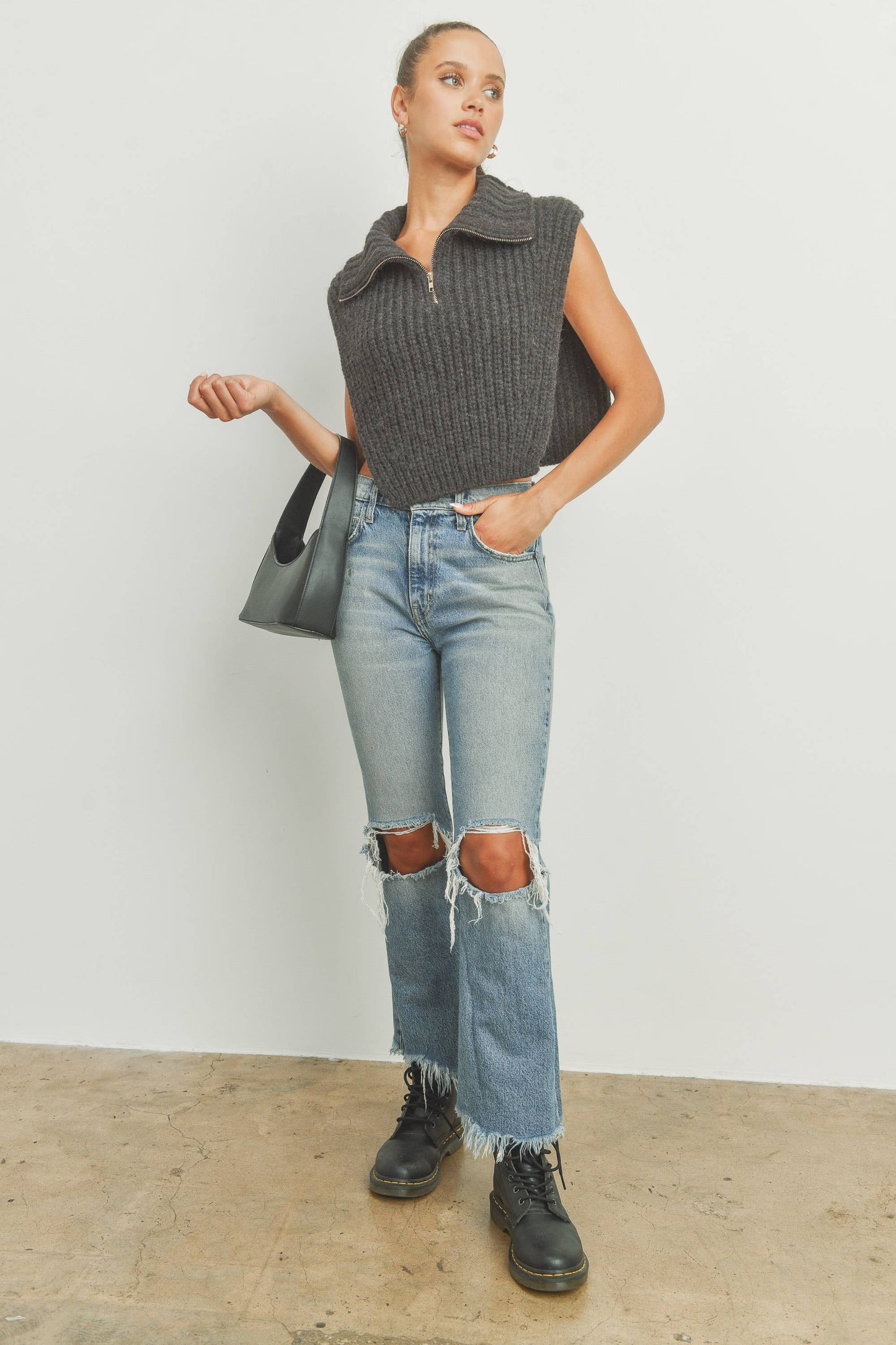 Turtleneck Sweater Vest