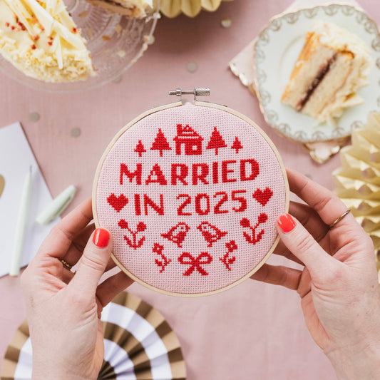 Cotton Clara Craft Kits & Supplies - Married In 2025 Cross Stitch Kit