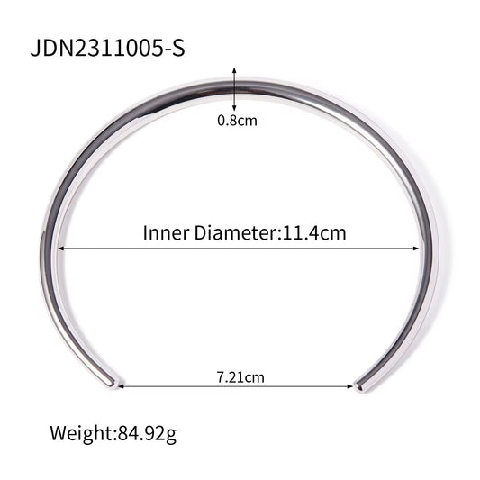 18K PVD Minimal Collar Choker Necklace