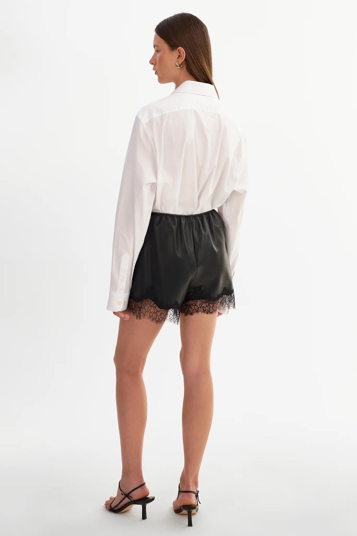 Farah Lace Trim Faux Shorts