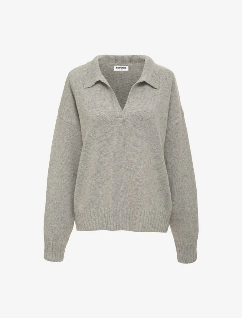 Pearl Gray Delancey Sweater - Rumored