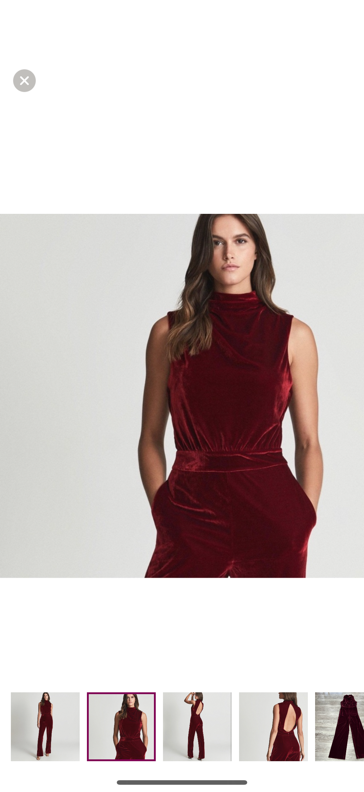 Reiss Velvet Jumpsuit