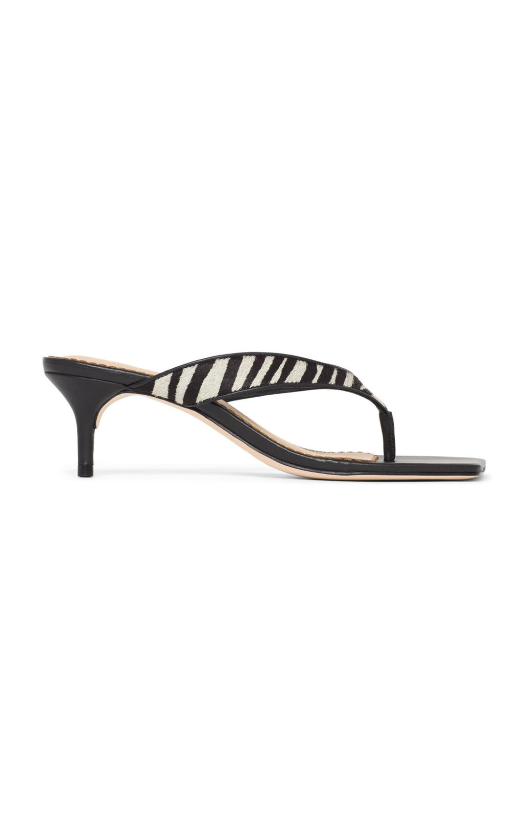 FRANKIE ZEBRA HAIRCALF KITTEN HEEL CINQ A SEPT