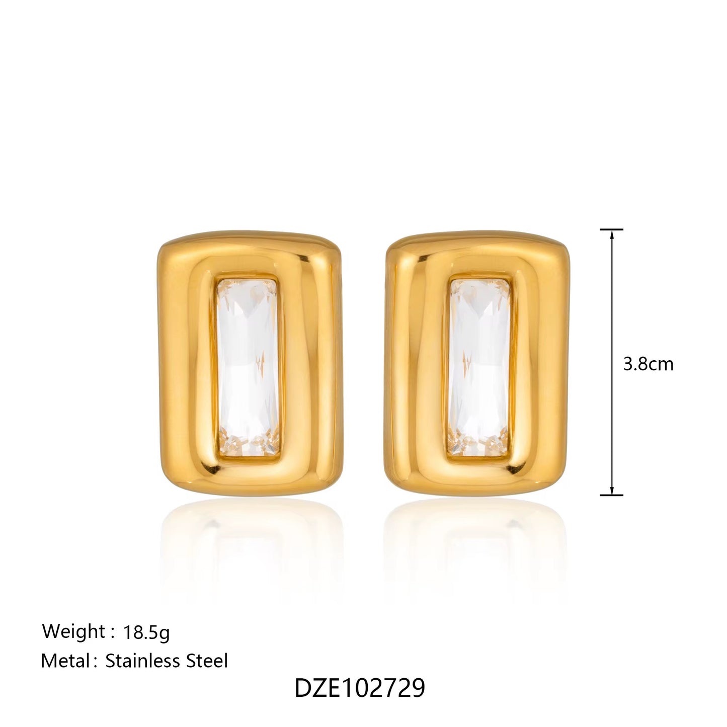 Gold Frame Earrings