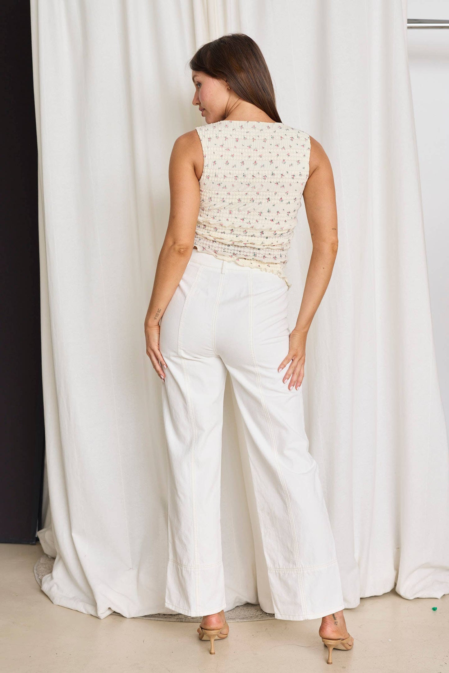 Mercedes Asymmetrical Sleeveless Top - Papermoon