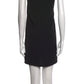 AllSaints Black Scoop Neck Mini Dress