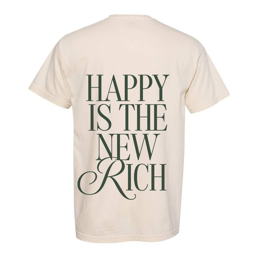 Freshwater Curated Goods - Happy is the New Rich Unisex Tee