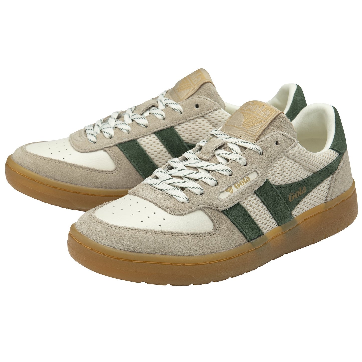 Off-White/Evergreen Women’s Hawk ‘89 Trainers - Gola